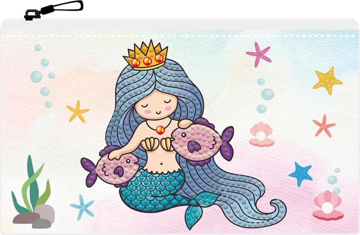 Diamond Dotz DOTZIES® Original Diamond Painting Mäppchen „Mer Princess“ 21,5 x 14 cm, DIY Kreativset mit Diamant