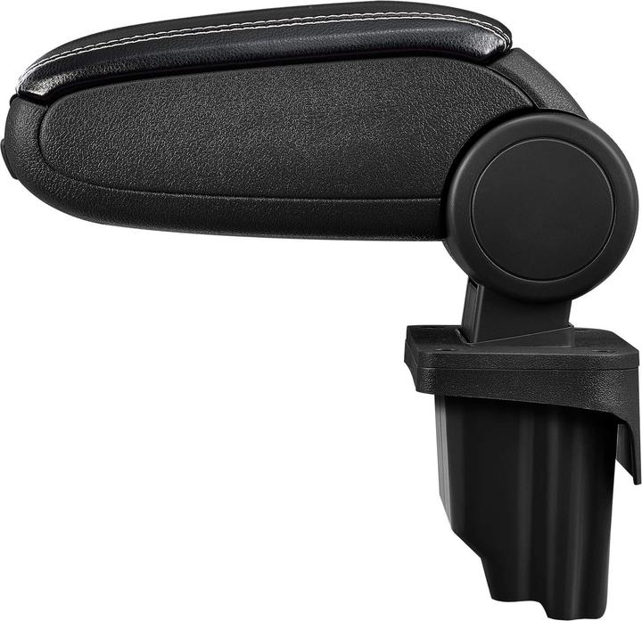 Image du produit Pro-Tec Accoudoir central BMW E46 avec compartiment de rangement en similicuir noir avec coutures blanches