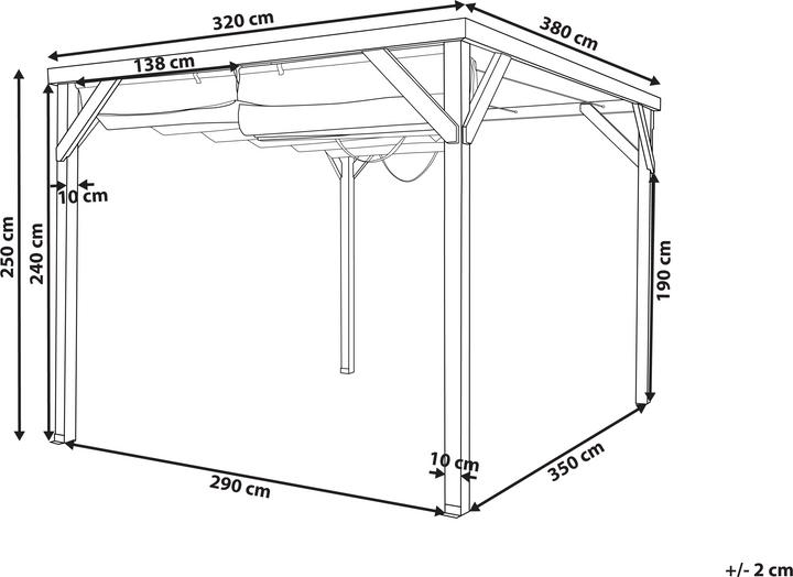 Produktbild Beliani Villarosa (380 cm, 320 cm)