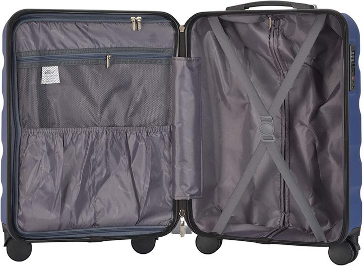 Produktbild Bontour Hartschalenkoffer mit TSA-Schloss, 55x40x20cm, Blau
