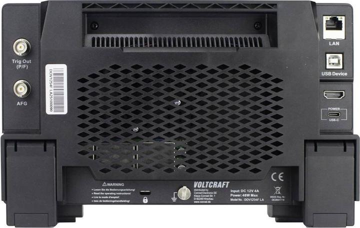 Produktbild Voltcraft DOV1254F LA Digital-Oszilloskop 125 MHz 4-Kanal 1.25 GSa/s 100 Mpts 1 (CAT II)