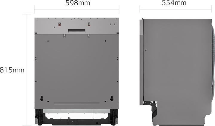 Produktbild LG QuadWash DB242TX Vollautomatischer Geschirrspüler Klasse D 46dB 14 Massgedecke Wi-Fi