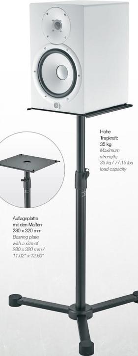 Produktbild K&M 26722 Monitorstativ | 3-Bein, flach, gross (1 Stk., Ständer, Höhenverstellbar)