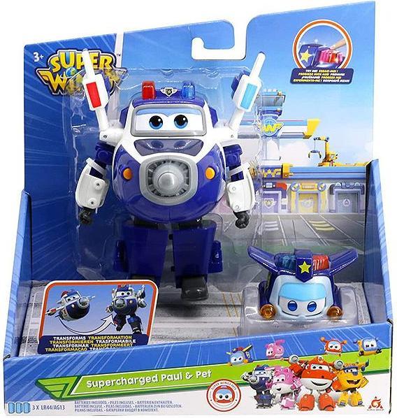 Immagine prodotto Super Wings Trasformazione di Paul sovralimentato+Super Pet Paul