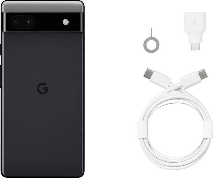 Produktbild Google Pixel 6a (128 GB, Charcoal, 6.10", SIM + eSIM, 12.20 Mpx, 5G)