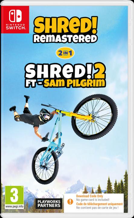 Actual product image Galaxy Games Shred! Remastered & Shred! 2 Ft. Sam Pilgrim (Code in Box) (Switch, Switch Lite, Switch OLED)
