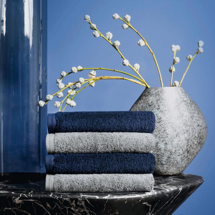 Immagine prodotto Vossen Asciugamano Vegan Life blu navy, 60 x 110 cm (60 x 110 cm)