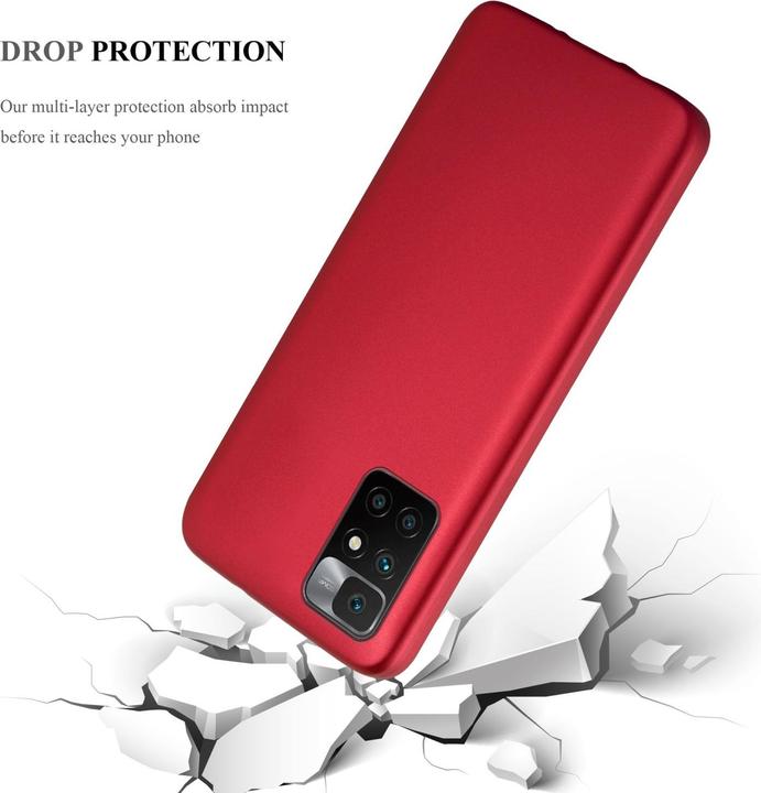 Image du produit Cadorabo TPU Matt Metallic Cover (Xiaomi Redmi 10, Xiaomi Redmi Note 11)
