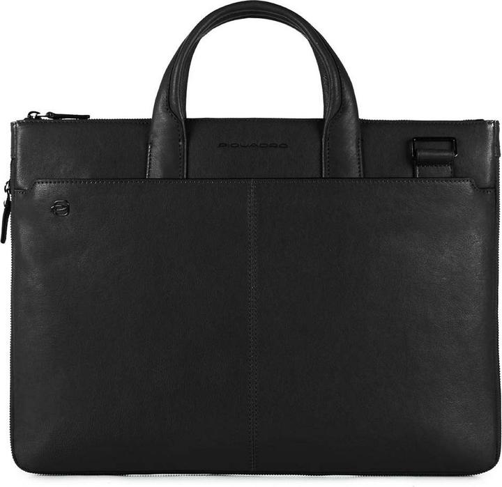 Image du produit Piquadro Laptoptas Black Square Leer - zwart