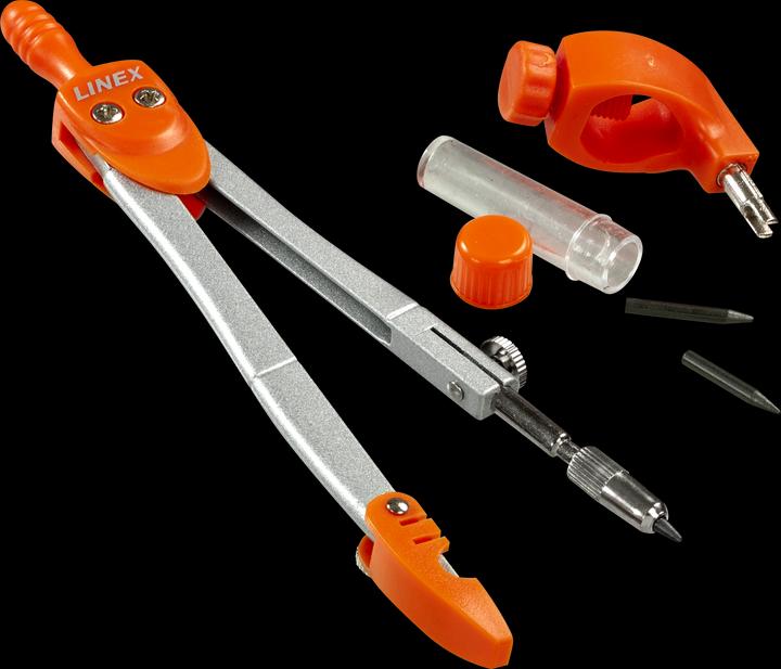 Linex Compas 12 cm avec porte-stylo