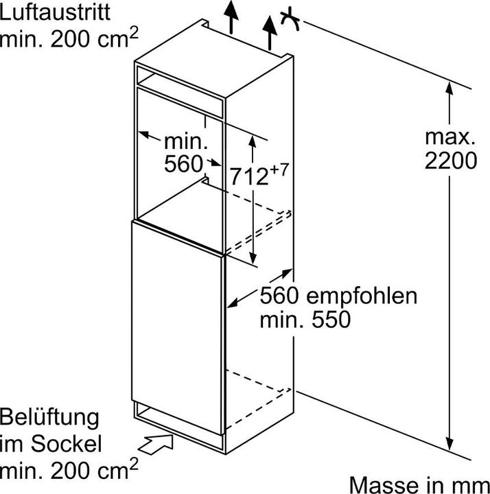 Immagine prodotto Bosch Hausgeräte GIV11ADE0 (Da incasso, 72 l)
