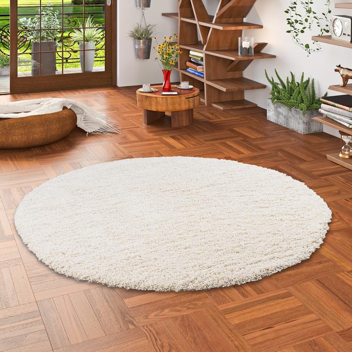 Image du produit Pergamon Tapis shaggy à poils longs de luxe (Ø 80 cm)