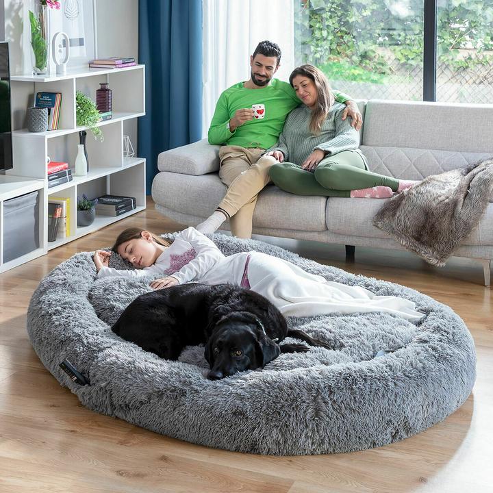 Image du produit InnovaGoods Lit pour chien humain | Human Dog Bed XXL Grey