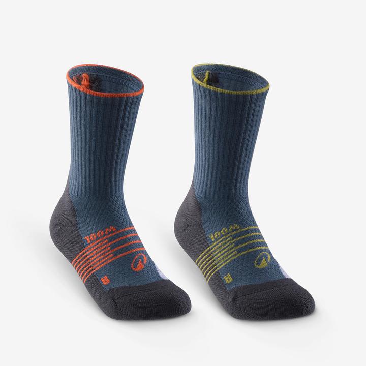 Actual product image Quechua Wandersocken Kinder niedrig - Hike 900 blau (27, 30)