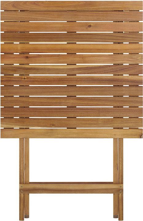 Immagine prodotto Beliani Set da balcone in legno di acacia marrone chiaro a 2 posti TERNI (58 cm)