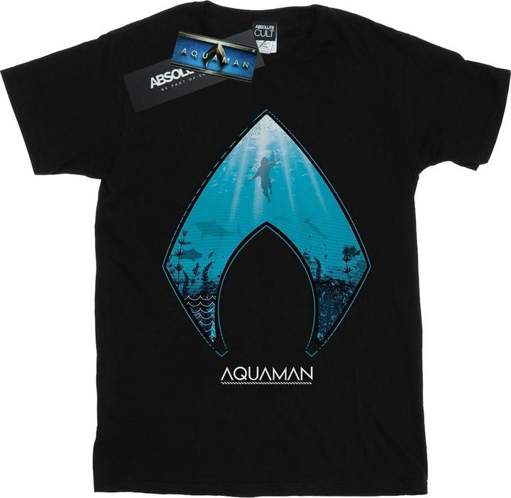 Immagine prodotto Maglietta con logo dell'oceano di Aquaman (M)