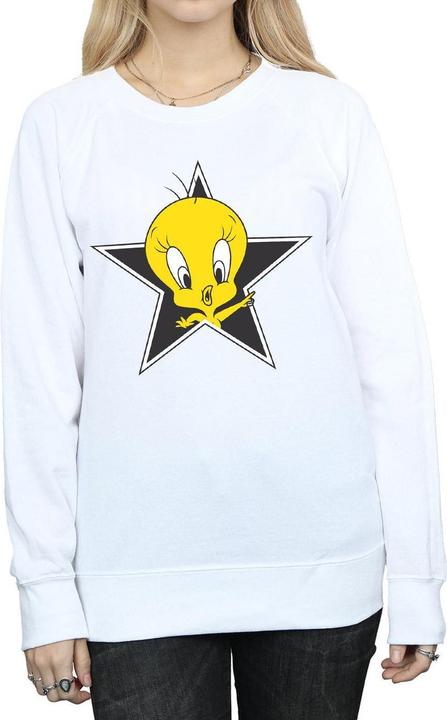 Actual product image Looney Tunes Womens/Ladies Tweety Pie Star Sweatshirt (M)