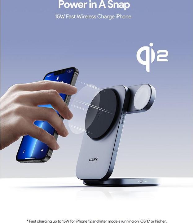 Actual product image Aukey Magfusion Z 3 in1 (30 W)