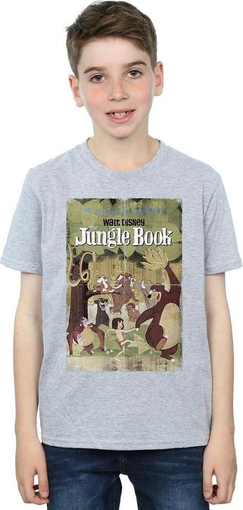 Immagine prodotto Disney The Jungle Book Retro Poster Maglietta Ragazzi (128)