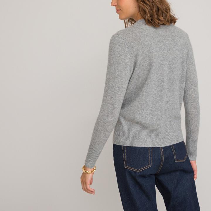 Produktbild La Redoute Collections Pullover runder Ausschnitt Feinstrick in Kaschmir (XXL)