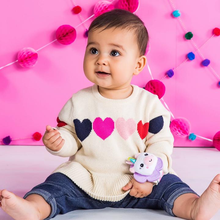 Actual product image Bright Starts Snuggle & teether w. unicorn