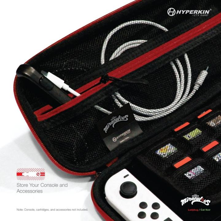 Produktbild Hyperkin Switch Tasche Miraculous Bug & Cat (Switch Lite, Switch OLED, Switch)