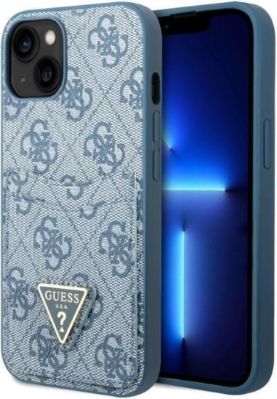 Image du produit Guess GUHCP13MP4TPB iPhone 13 6,1" niebieski/blue hardcase 4G Triangle Logo Cardslot (Apple iPhone 13)