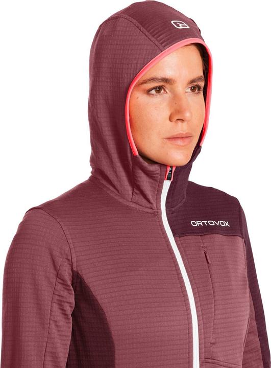 Actual product image Ortovox Women's Fleece Light Grid Hooded Jacket (XS)