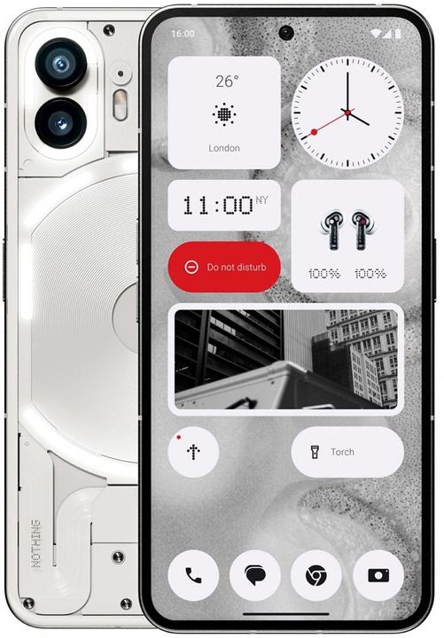 Produktbild Nothing Phone (2) (256 GB, Weiss, 6.70", Dual SIM, 50 Mpx, 5G)
