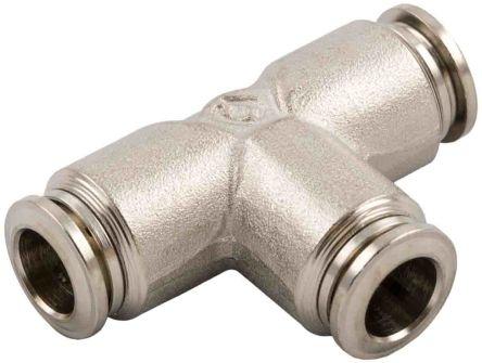 Produktbild Rs Pro Steckfitting, Rohr-zu-Rohr, Messing, 20bar (T-Verbindung)