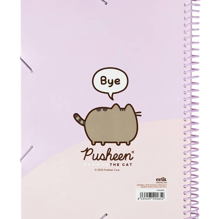 Actual product image Pusheen - A4 folder with elastic band + 30 transparent sleeves (A4, 1 Piece)