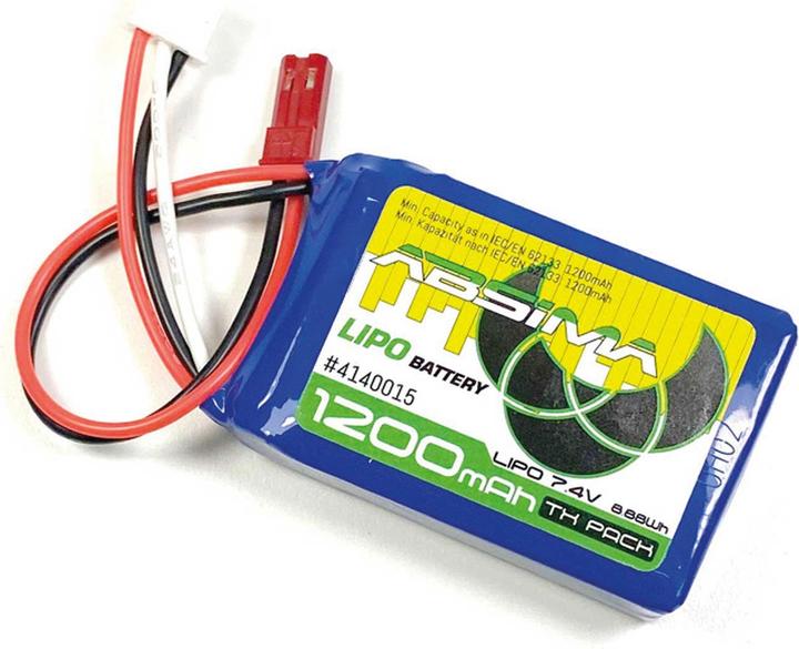 Image du produit Absima TX LiPo 2S 7.4V 1200mAh SC (BEC-plug) (7.40 V, 1200 mAh)