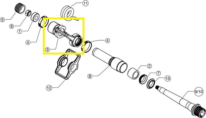 Actual product image Crankbrothers pedal body eggbeater ti
