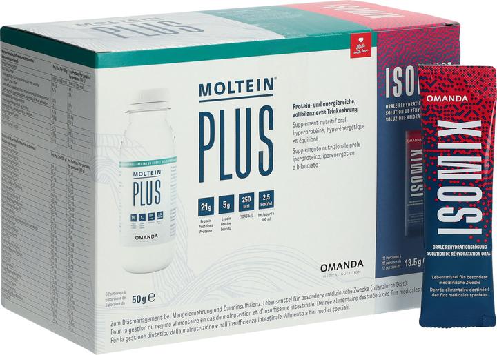 Actual product image Moltein Plus 2.5 (6x50g) + ISOMIX (12x13.5g) (1 Piece, Powder, 711 g)