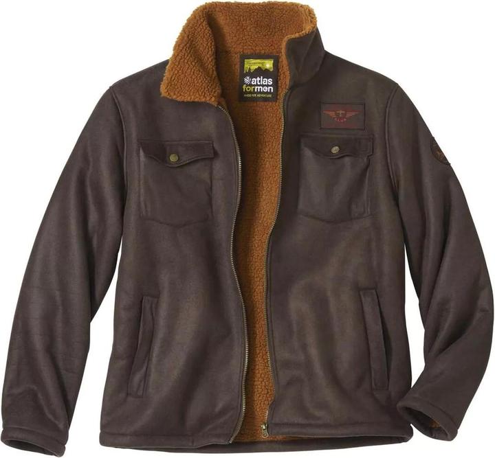 Produktbild Atlas For Men FliegerJacke in Wildlederoptik mit Teddyfutter (4XL)