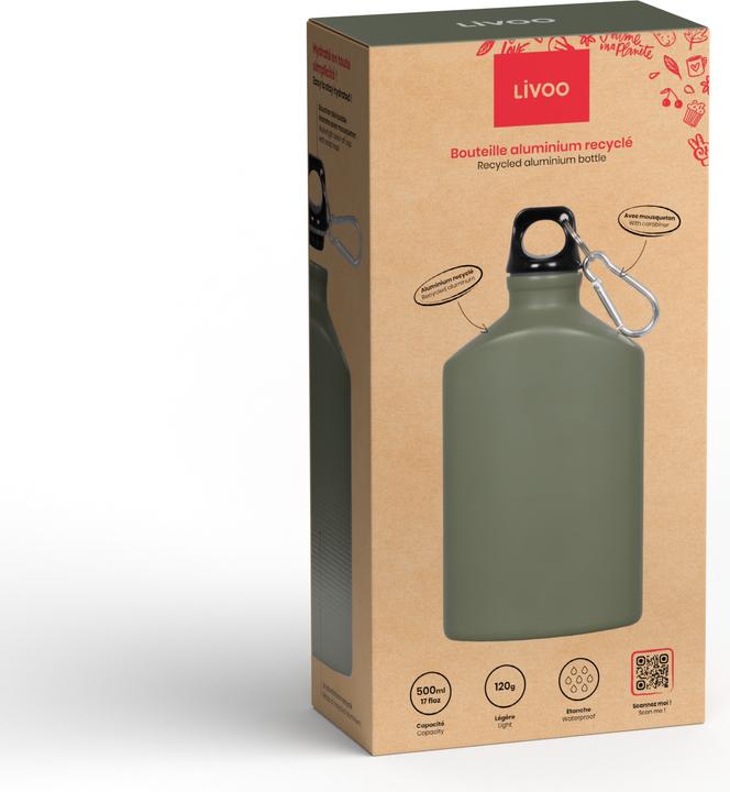 Immagine prodotto Livoo Bottiglia da 500 ml in alluminio ricicla (0.50 l)
