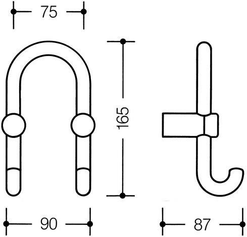 Produktbild Hewi Garderobenhaken 801
