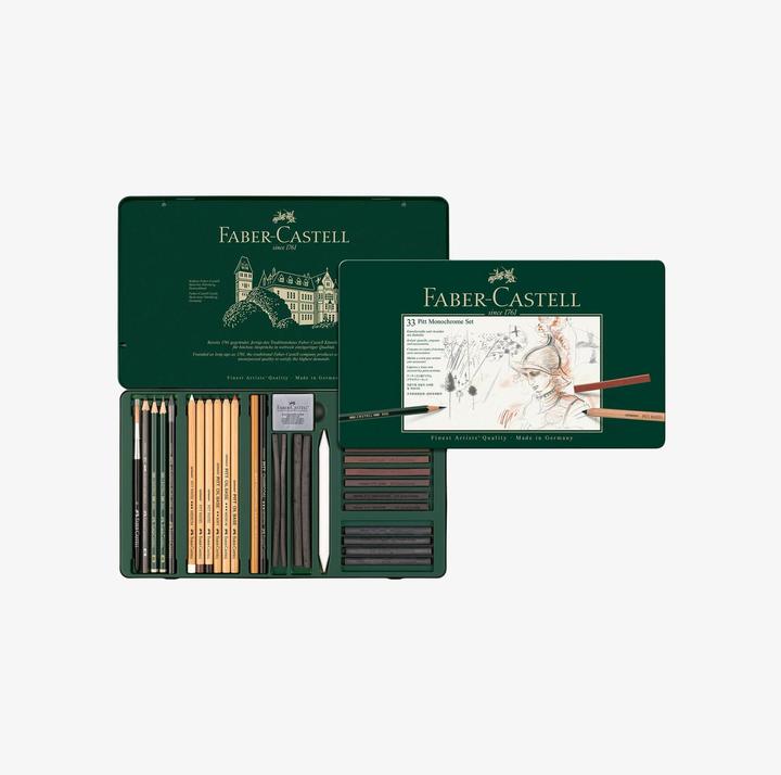 Image du produit Faber-Castell Crayon carbone Pitt Monochrome Set (Multicolore, 33 x)