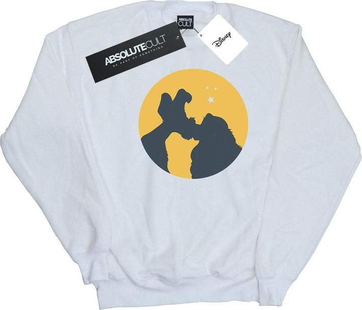 Actual product image Disney Womens/Ladies Lady And The Tramp Moonlight Kiss Sweatshirt (L)