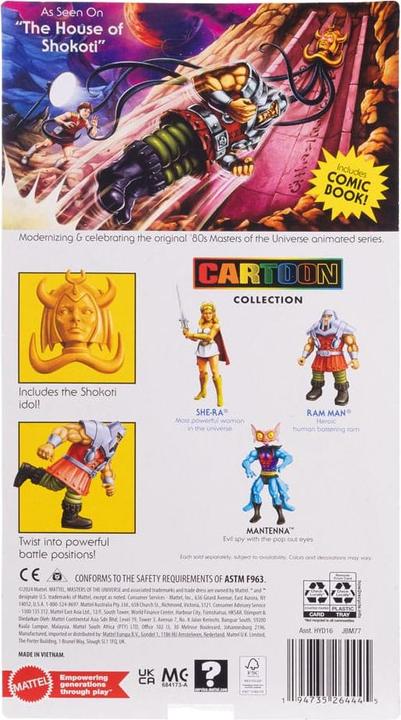 Actual product image Mattel Masters of the Universe Origins action figure Ram Man 14 cm