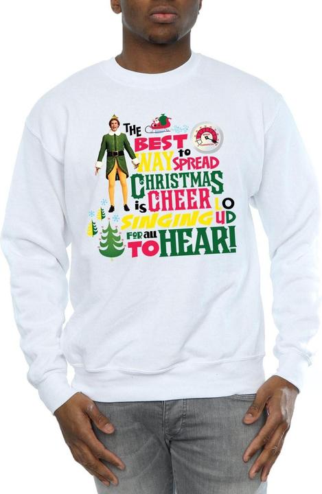Actual product image Elf Mens Christmas Cheer Sweatshirt (XL)