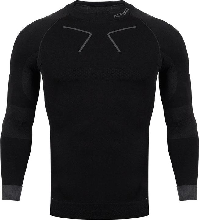 No Name Thermoaktives Herren Sweatshirt Alpinus Tactical Base Layer schwarz-grau GT43219