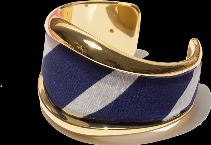 Produktbild MM33 Bangle Marina stripes (950 Platin)