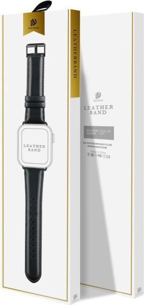 Produktbild Dux Ducis Business Series Echtleder Ersatz Armband (44 mm, 45 mm, 42 mm, Echtleder, Apple Watch Series 4, Apple Watch Series 5, Apple Watch Series 6, Apple Watch Series 7, Apple Watch Series 8, Apple Watch Series 9, Apple Watch SE, Apple Watch Series 1, Apple Watch Series 2, Apple Watch Series 3)
