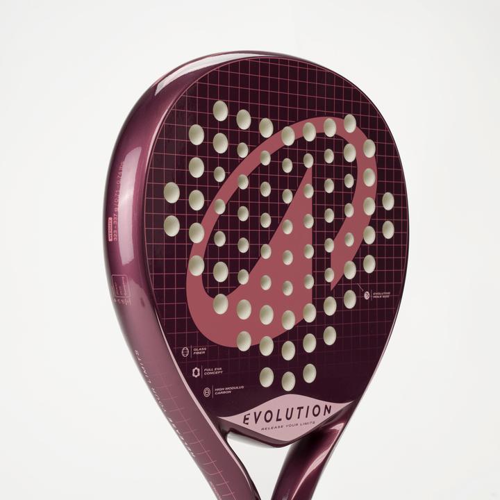 Produktbild Kuikma Padelschläger Kinder 9 bis 12 Jahre - PR Evolution Violett/Rosa
