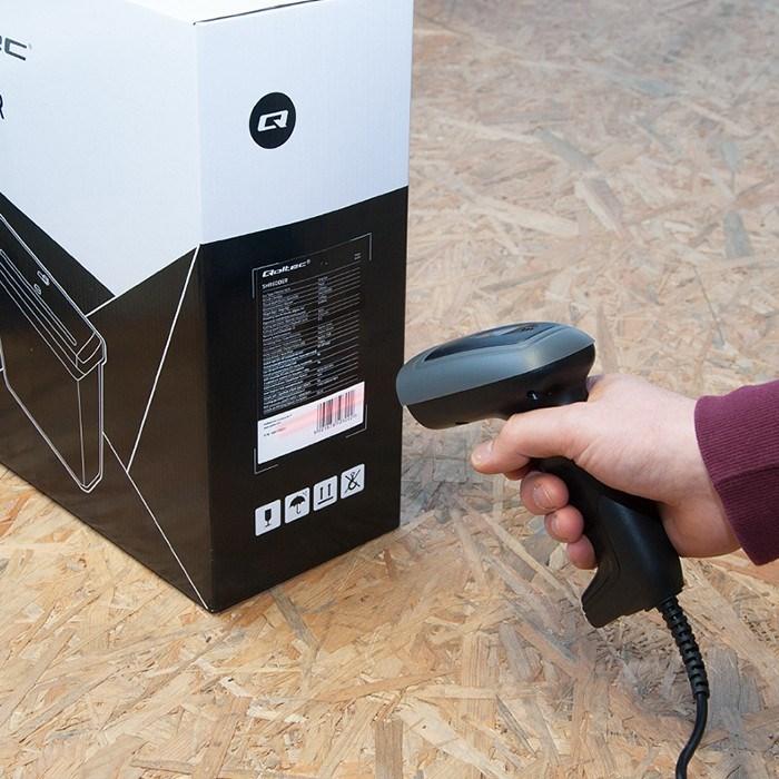 Produktbild Qoltec 50863 Wired QR & BARCODE Scanner | USB (2D-Barcodes)
