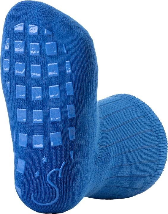 Actual product image Sterntaler Anti-slip tractor socks set of 2 blue size 18 (pack of 2, 18)