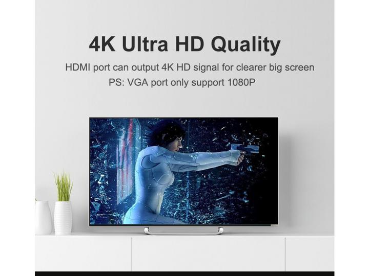 Image du produit Ugreen Adaptateur HDMI vers HDMI / VGA avec audio (HDMI, 3 cm)