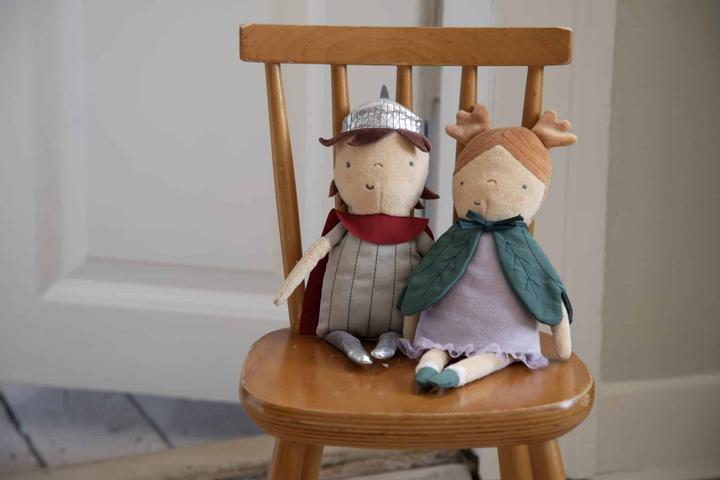 Produktbild Sebra Stoff-Puppe, Ritter