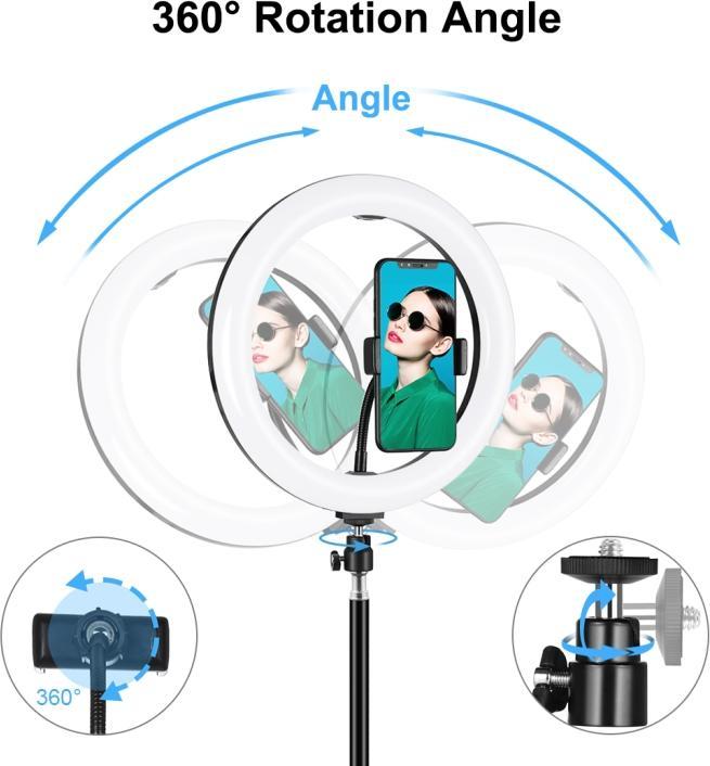 Image du produit Puluz PKT3035 Lampe vidéo selfie 26cm (éclairage annulaire)